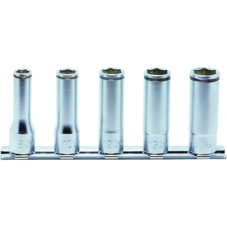 Ko-Ken Socket set 8mm-14mm Nut Grip 150mm 5 pieces 3/8 Sq. Drive RS3350M/5